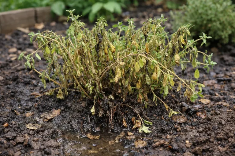 what to do when thyme is wilting visibly in real garden soil
