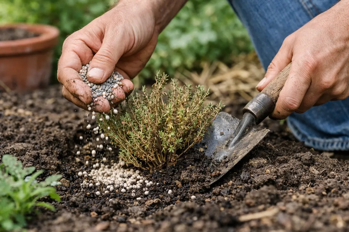 what to do when thyme is dying revitalize thyme with appropriate fertilizer