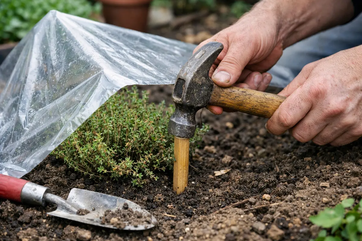 what to do when thyme shield thyme from excess water in future
