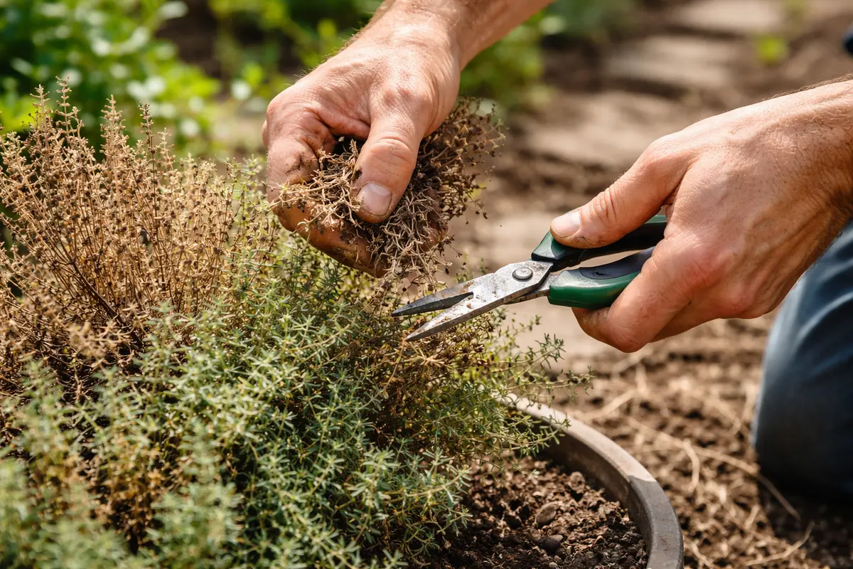 what to do when thyme turns brown trim brown thyme leaves quickly