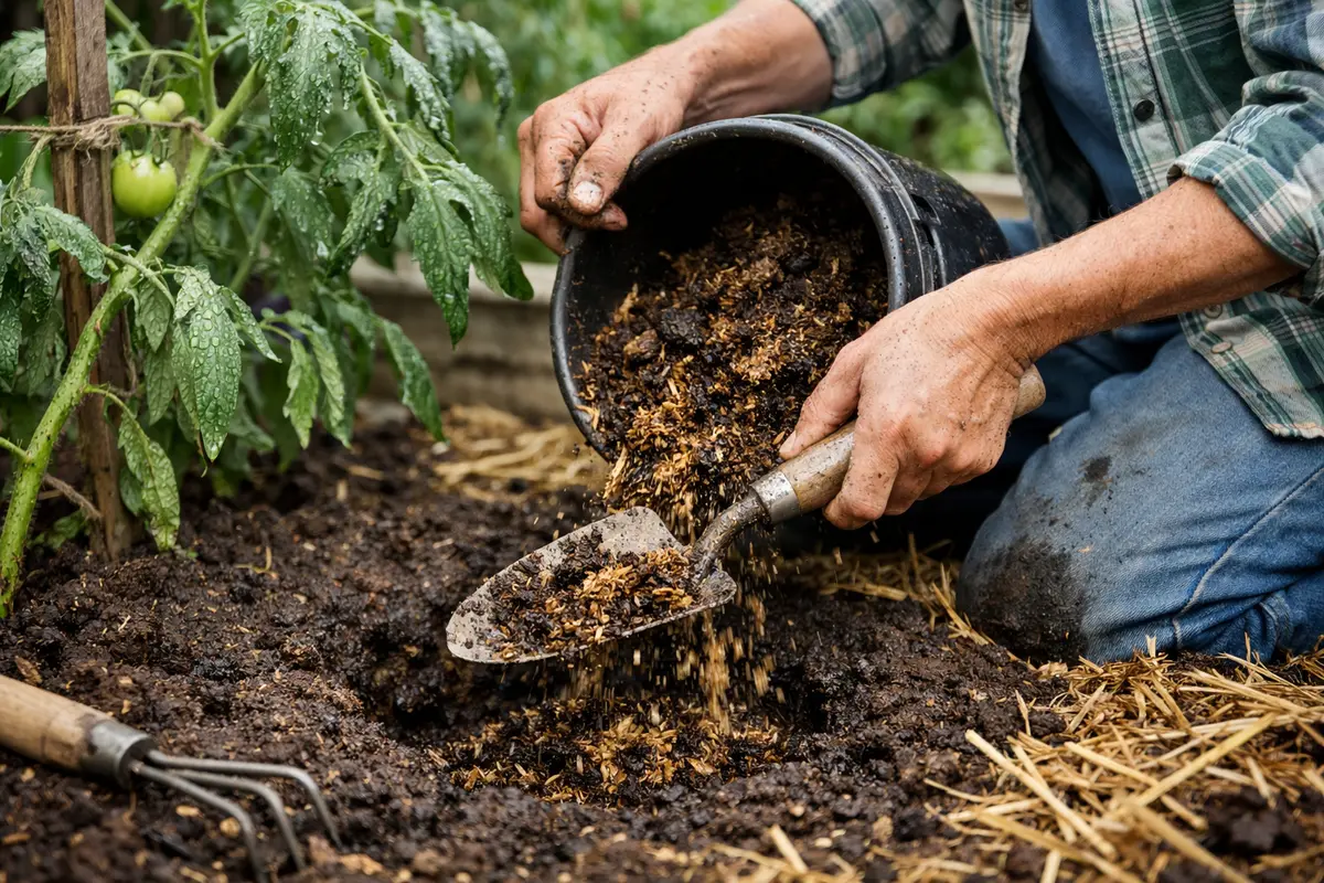 what to do when tomato plants add organic matter to enhance drainage