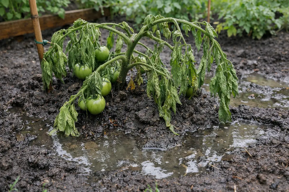 what to do when tomato plants wilting visibly in real garden soil
