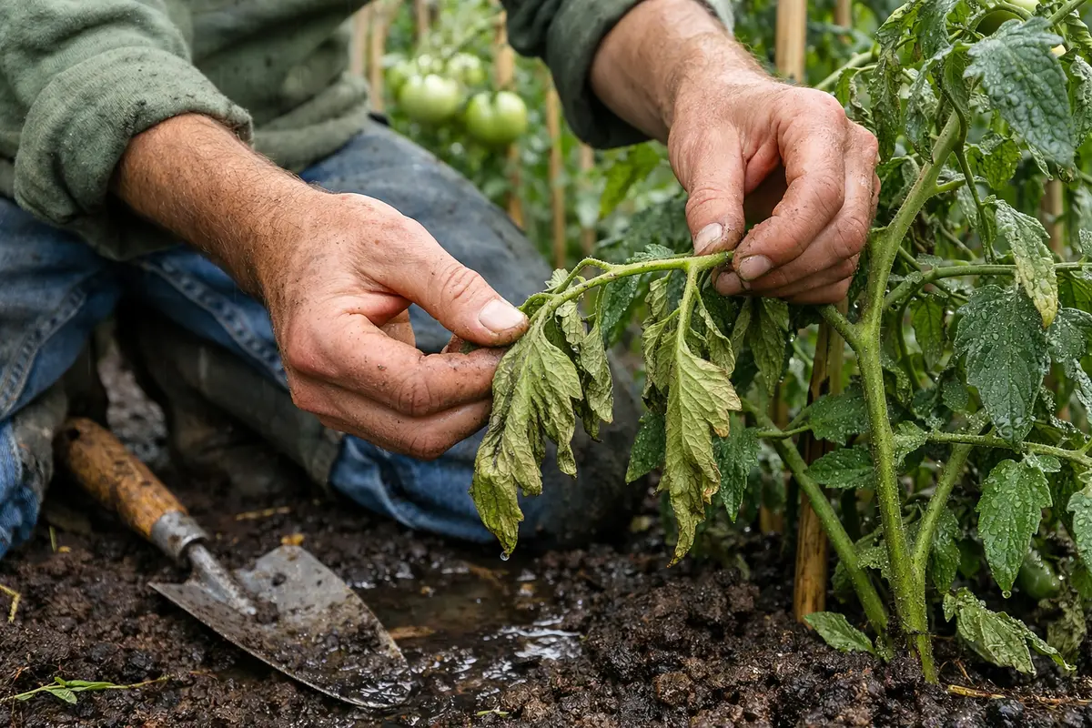 what to do when tomato plants inspect tomato leaves for wilting signs