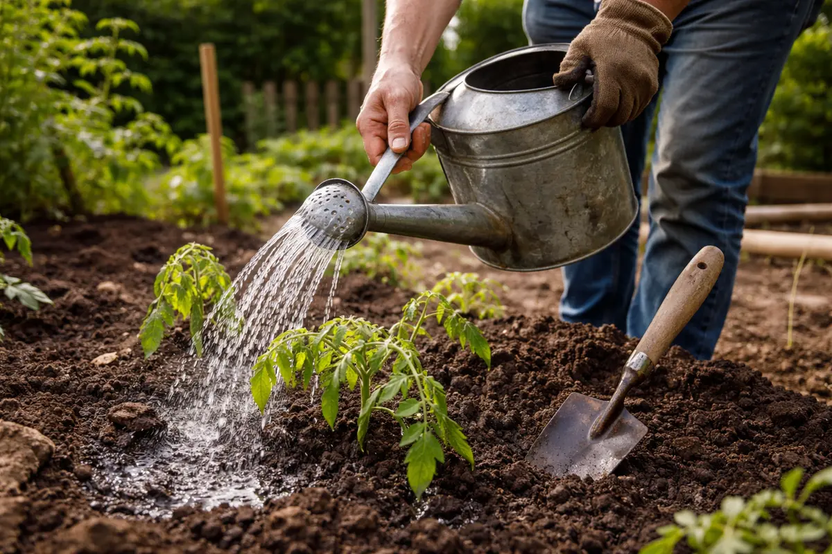 what to do when tomato plants water tomato plants immediately after transplanting