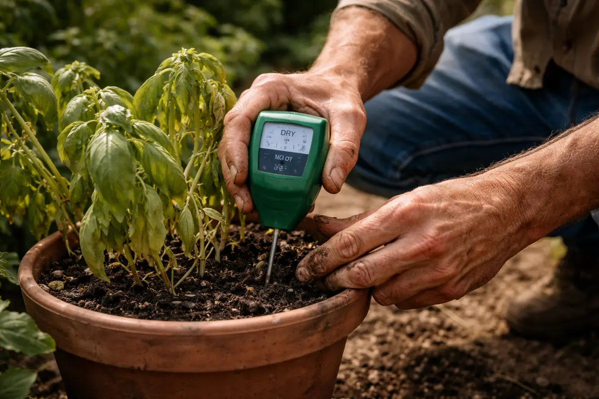 what to do when wilting in test soil moisture for drought stress