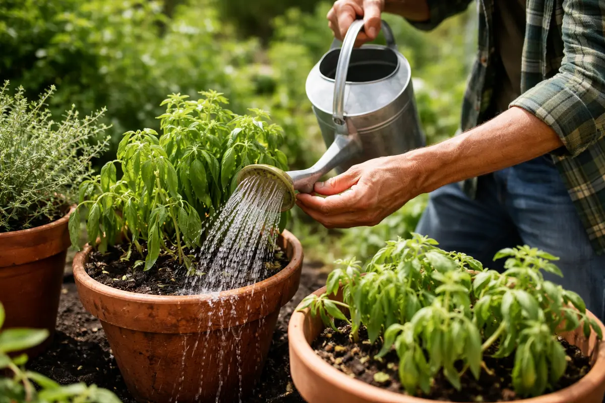 what to do when wilting in water herbs deeply to aid recovery