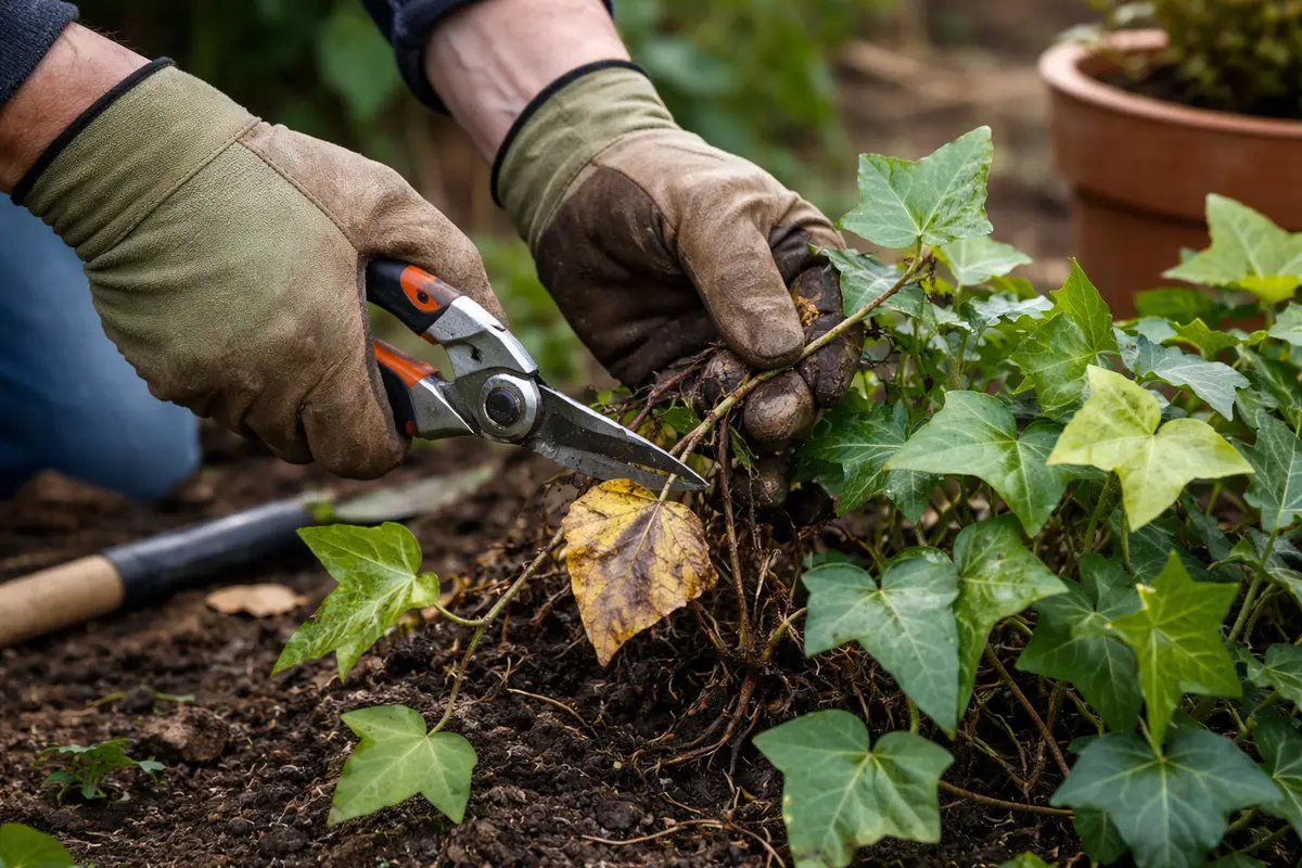 what to do when your prune ivy leaves showing root rot symptoms