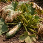 what to do when zucchini with scorched leaf edges in harsh sun