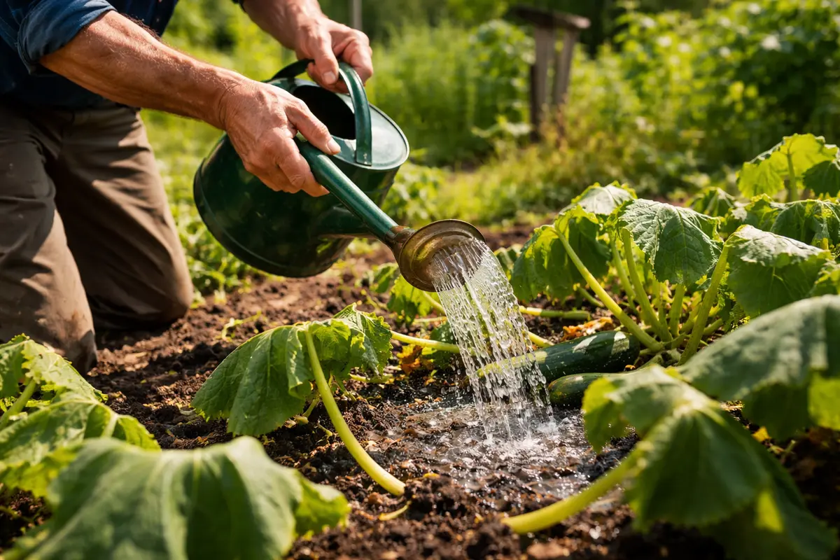 what to do when zucchini plants water zucchini plants immediately during heatwave