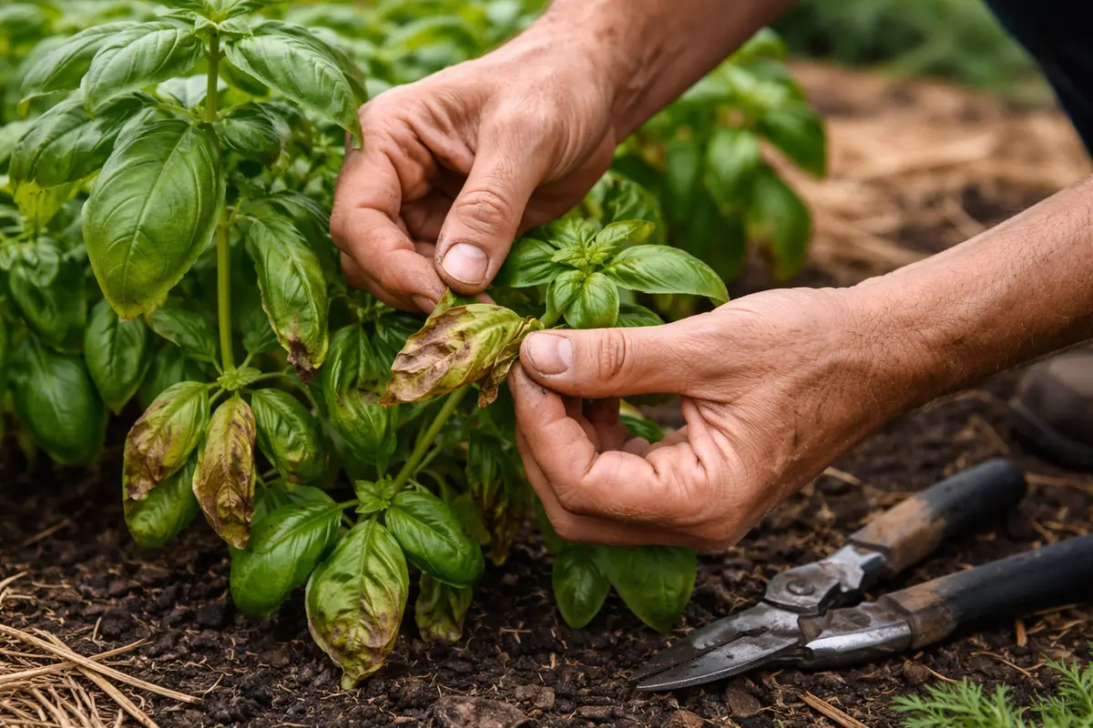 why are my basil plants turning check basil for new browning weekly