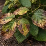 why are my blackberry leaves with visible browning or spots on leaves