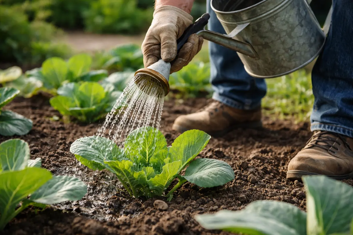why are my cabbage leaves turning water cabbage consistently to prevent stress