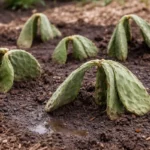 why are my cactus plants drooping with weak seedlings in garden soil