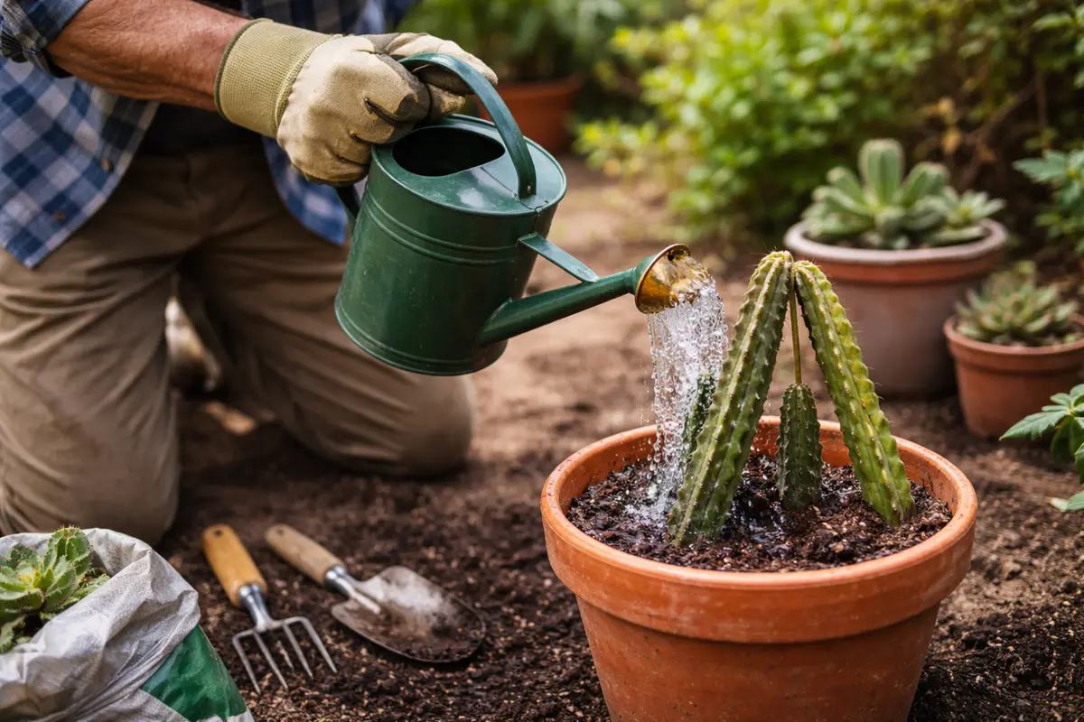 why are my cactus plants drooping after water cactus immediately if drooping