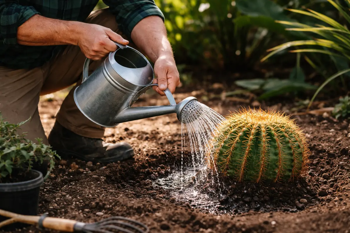 why are my cactus plants water cactus to aid recovery after transplant