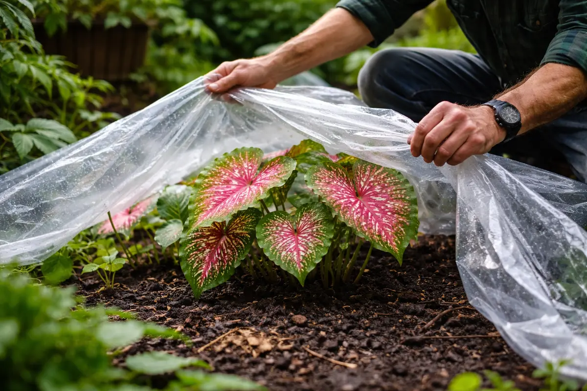 why are my caladium leaves curling shield caladium from future heavy rain