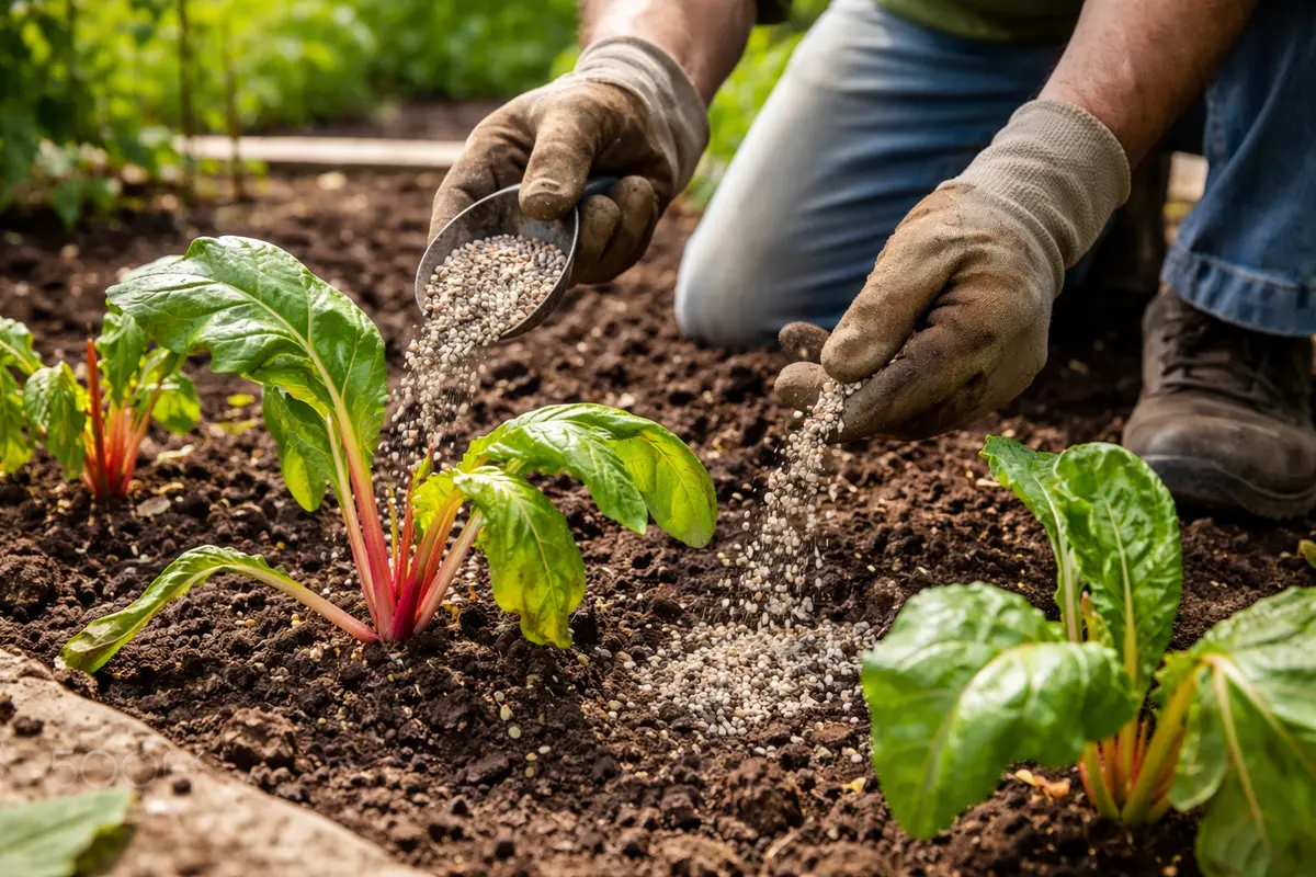 why are my chard leaves fertilize chard to aid recovery after transplant
