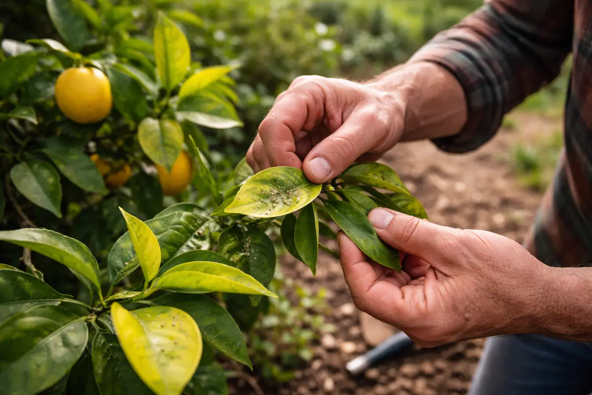 why are my citrus leaves turning yellow inspect citrus leaves for pests