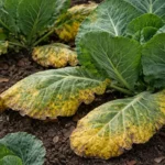 why are my collard greens with visible browning or spots on leaves