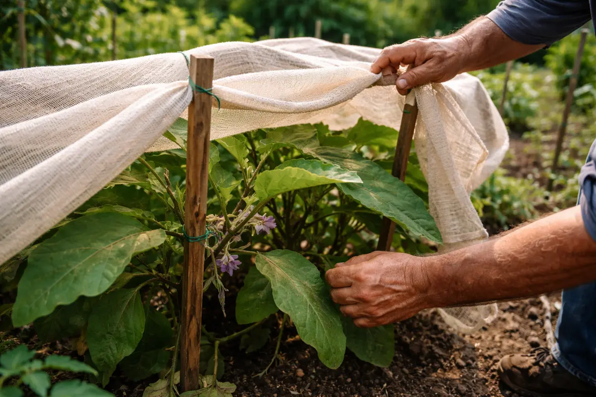 why are my eggplants not setting shade eggplants to prevent heat stress