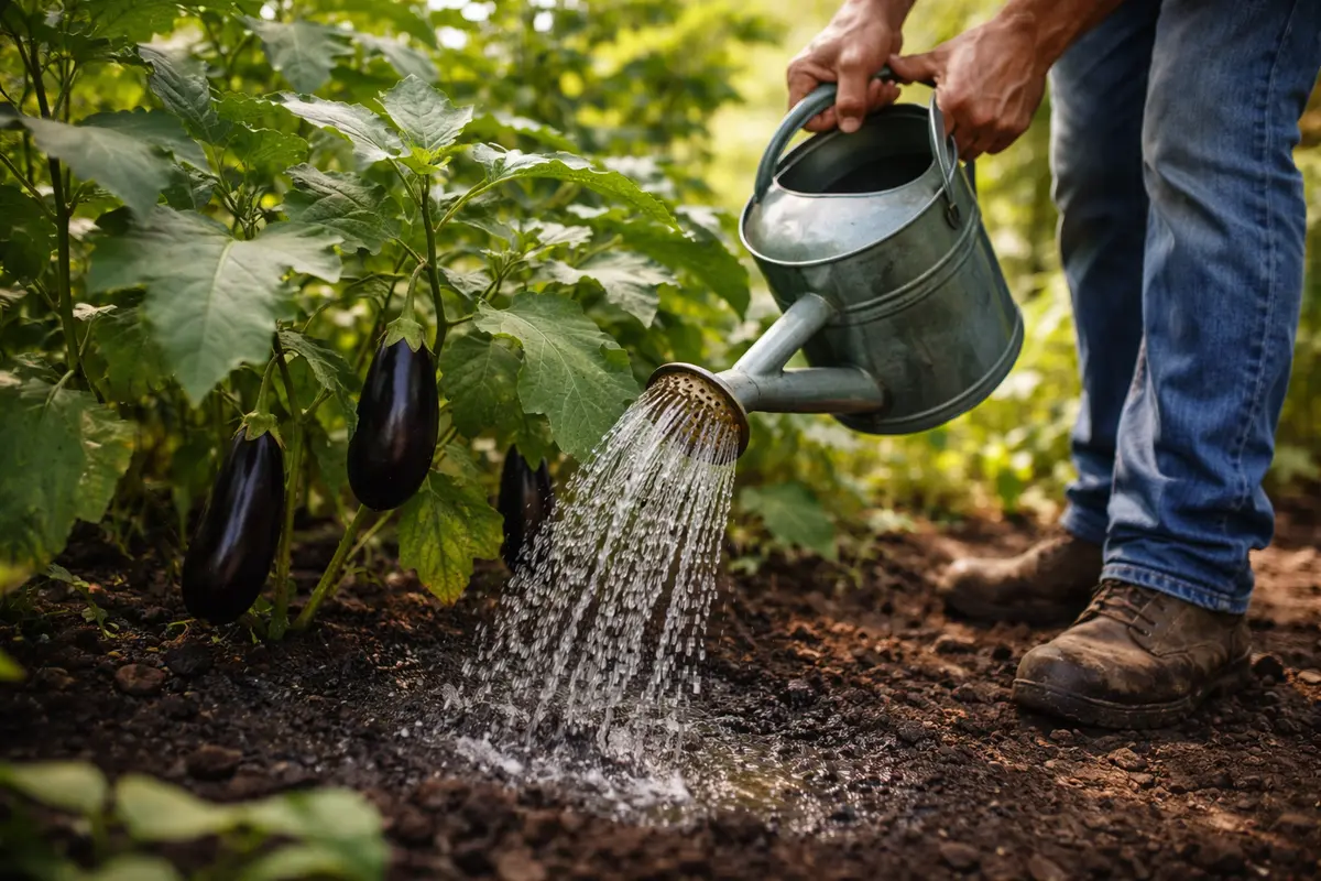 why are my eggplants not setting water eggplants deeply to reduce stress
