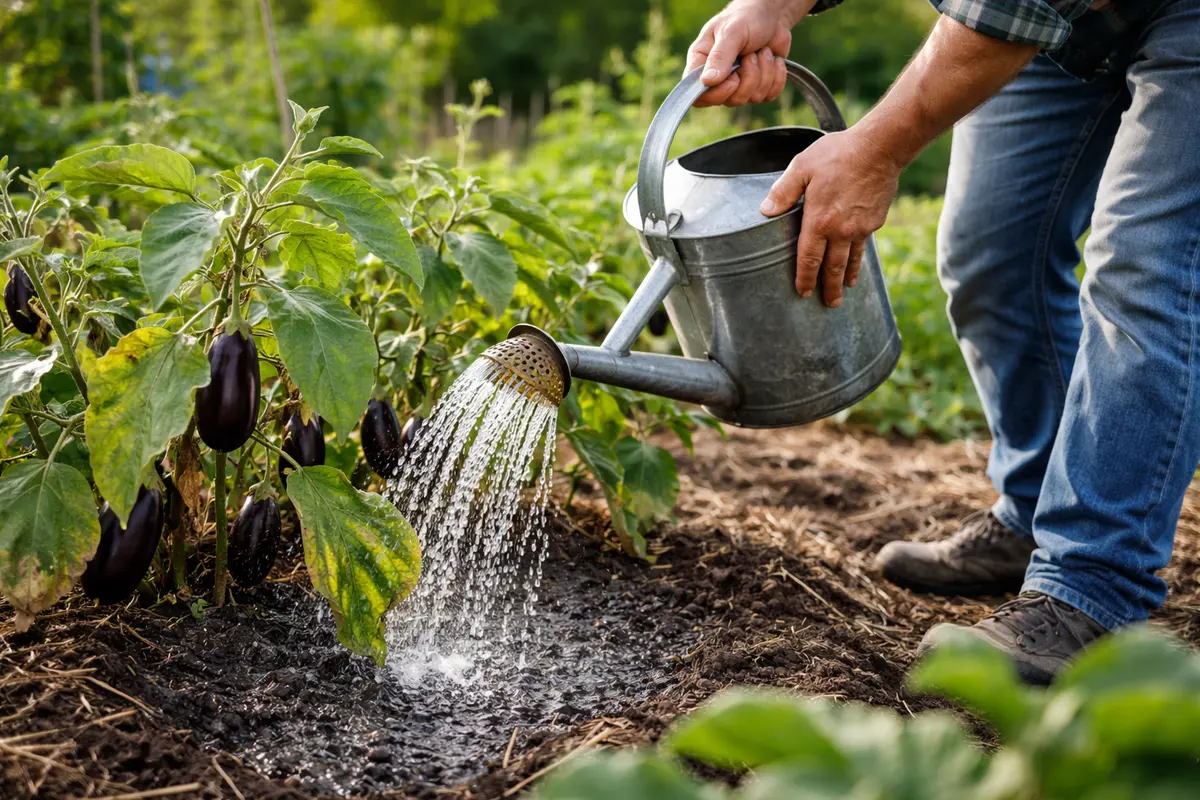 why are my eggplants stunted after water eggplants to stimulate growth recovery