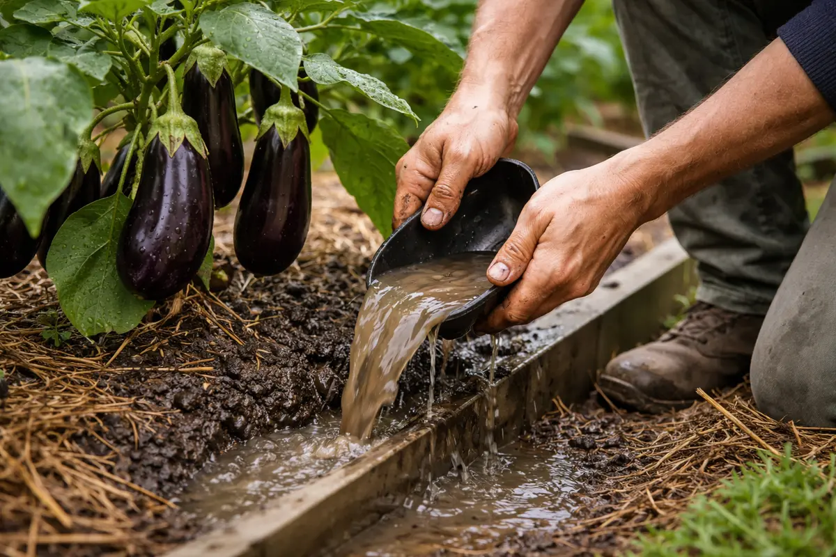 why are my eggplants act quickly to drain excess water from eggplants