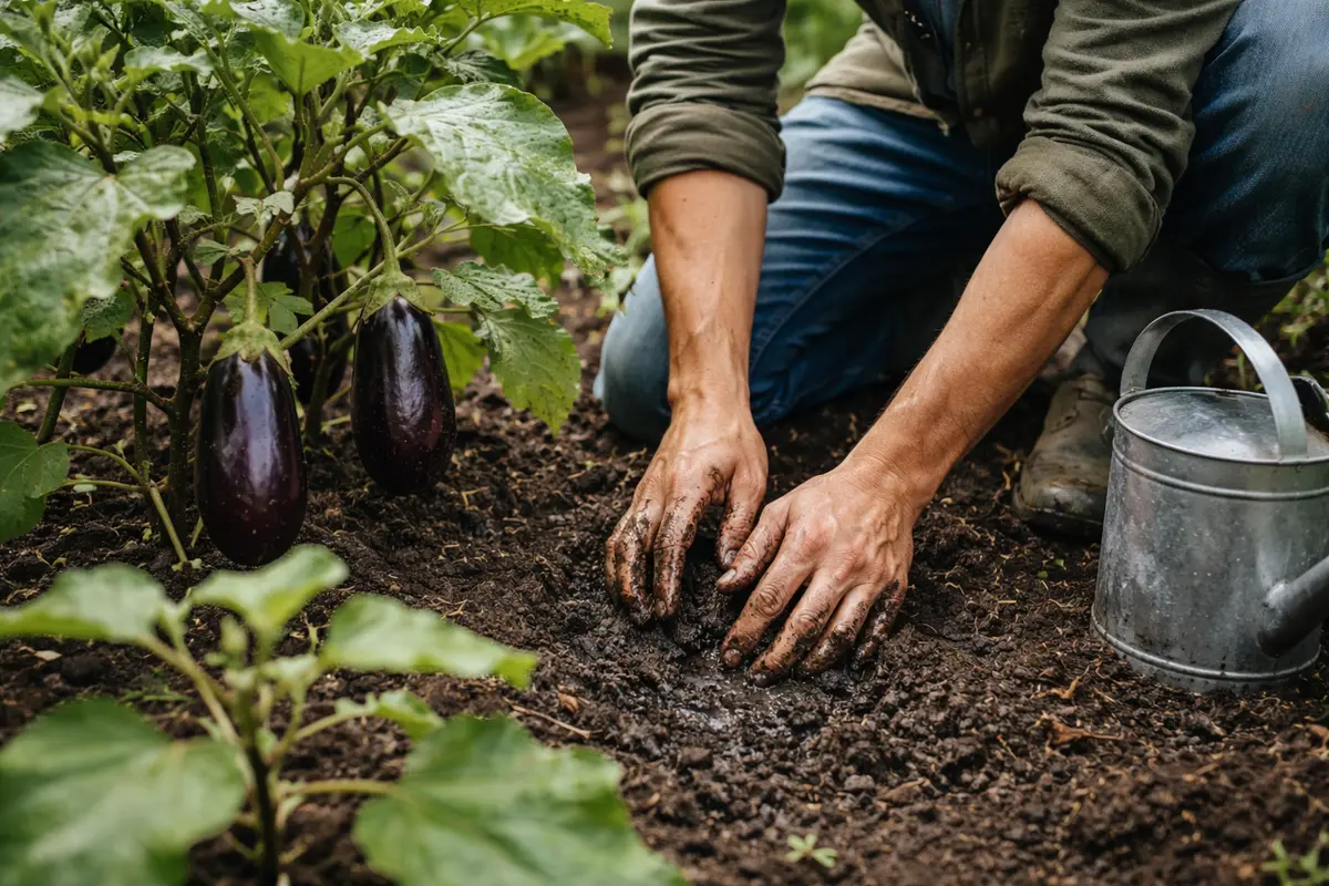 why are my eggplants stunted water eggplants less during extended rainy season
