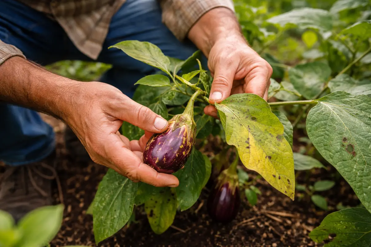 why are my eggplants stunted during inspect eggplants for signs of stress