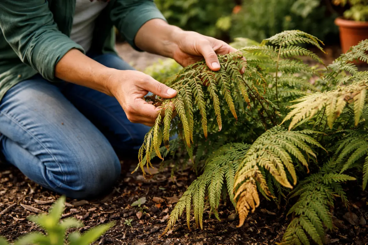 why are my ferns wilting check fern foliage for fresh drooping weekly
