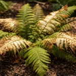 why are my ferns wilting with scorched leaf edges in harsh sun