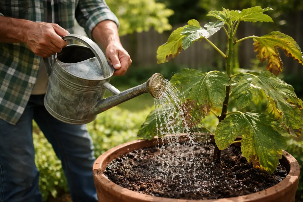 why are my fig tree water fig tree to restore leaf health