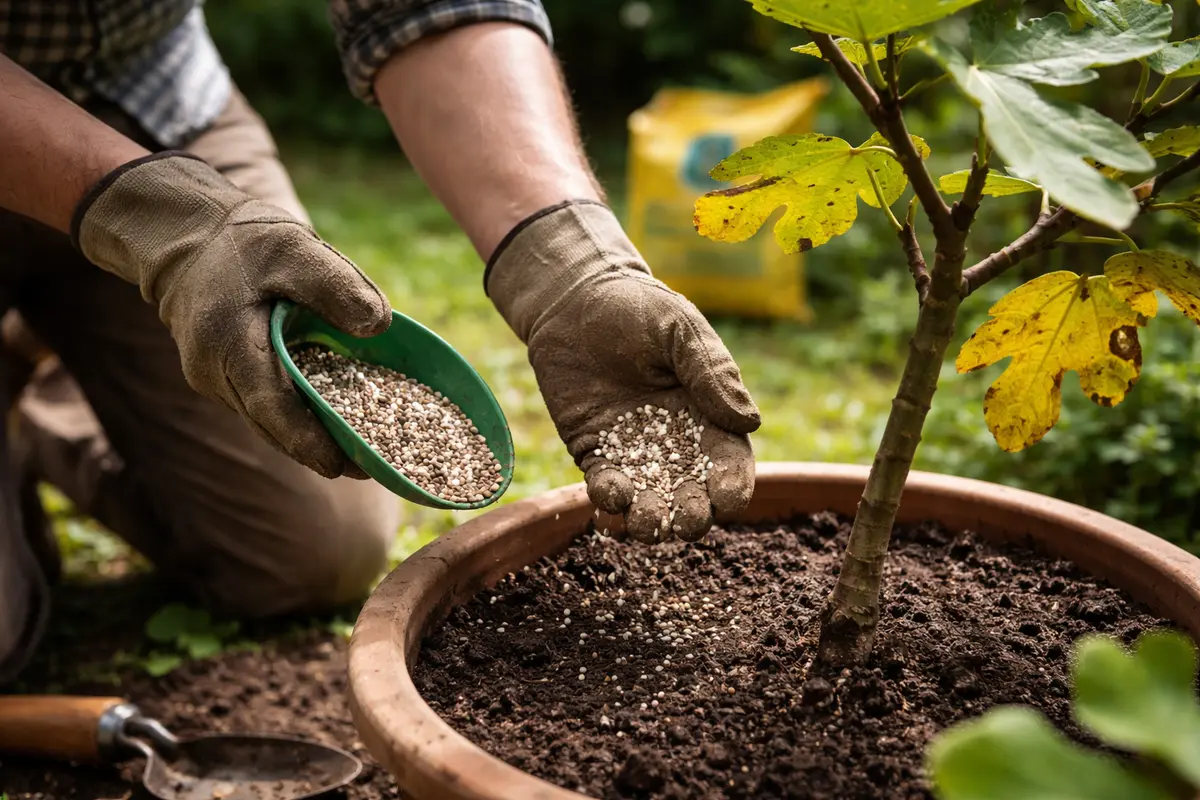 why are my fig tree fertilize fig tree to revive yellowing leaves