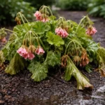 why are my geraniums wilting after wilting visibly in real garden soil
