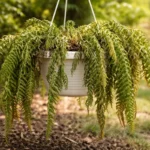 why are my hanging ferns wilting wilting visibly in real garden soil