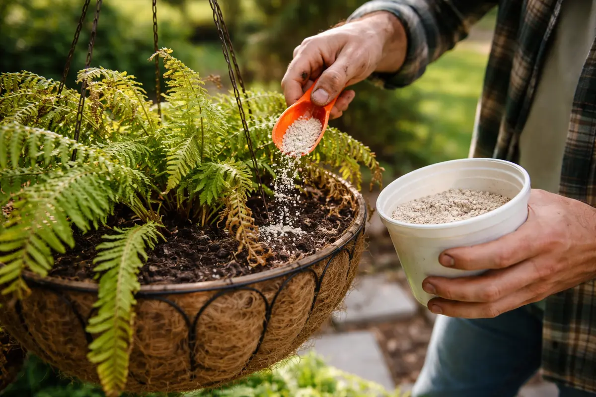 why are my hanging ferns feed ferns to aid recovery from heat