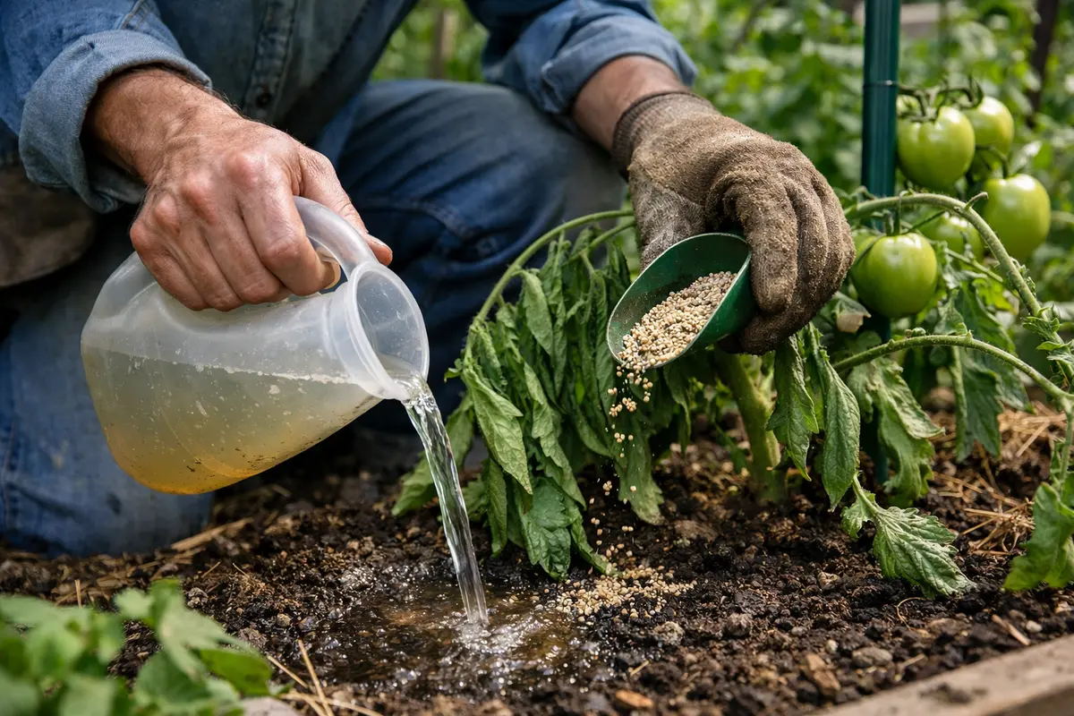 why are my heirloom tomato feed plants to aid recovery from heat