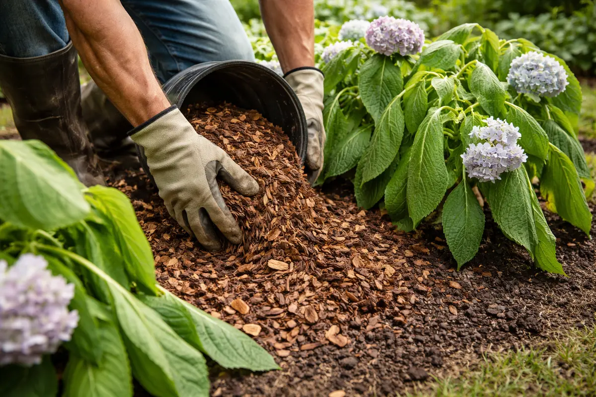 why are my hydrangeas drooping apply mulch to hydrangeas for heat recovery