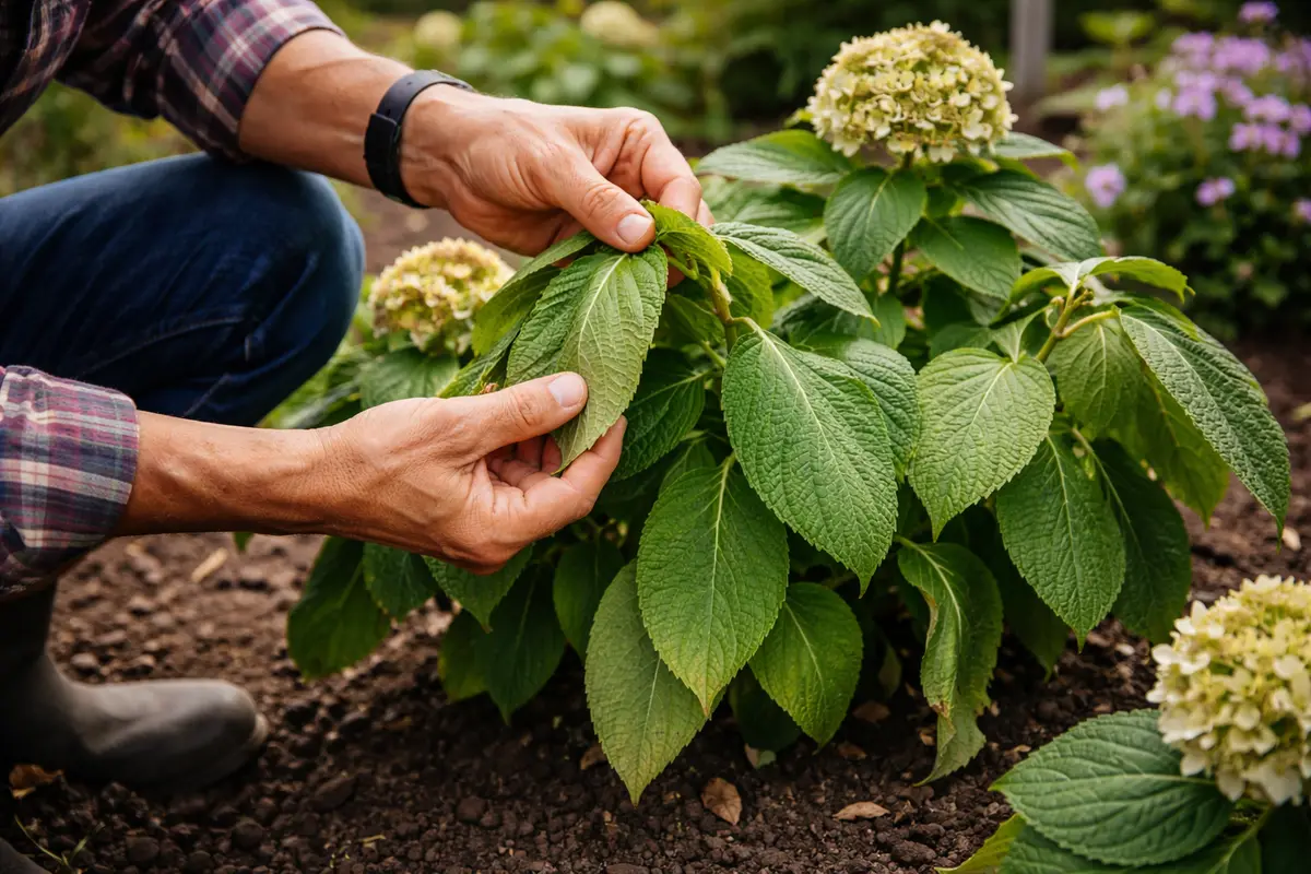 why are my hydrangeas drooping check hydrangea leaves for signs of rehydration