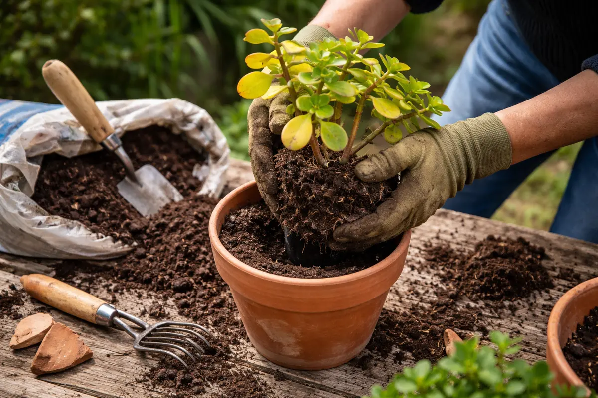 why are my jade plant leaves repot jade plant in fresh soil