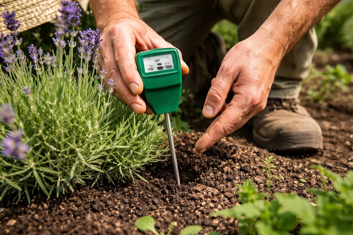 why are my lavender leaves curling test soil moisture for lavender health