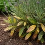 why are my lavender leaves with visible browning or spots on leaves