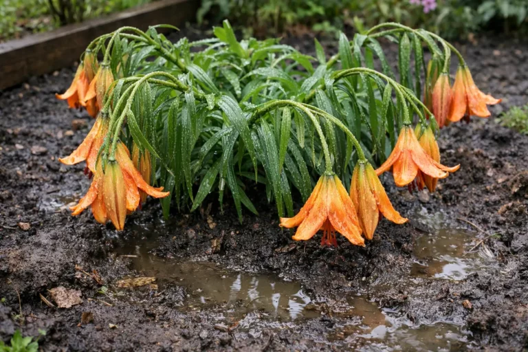why are my lilies drooping after wilting visibly in real garden soil