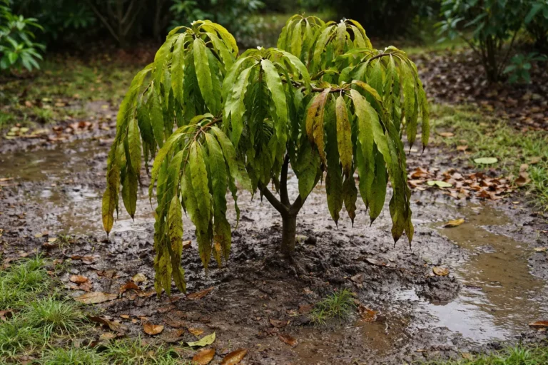 why are my mango leaves wilting wilting visibly in real garden soil