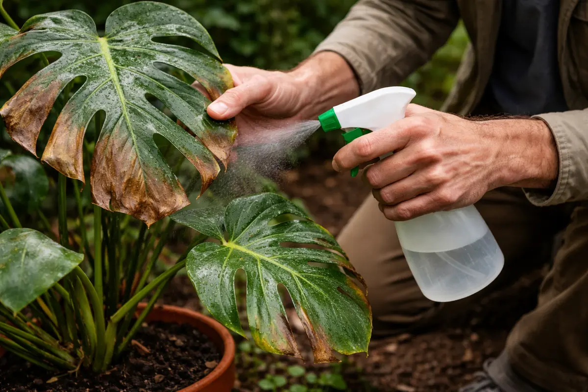 why are my monstera leaves turning mist leaves to revive monstera health
