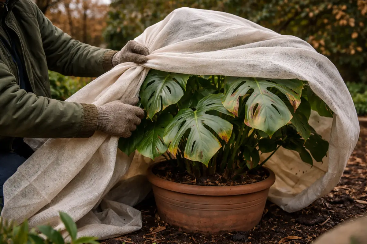 why are my monstera leaves shield monstera from winter drafts and cold