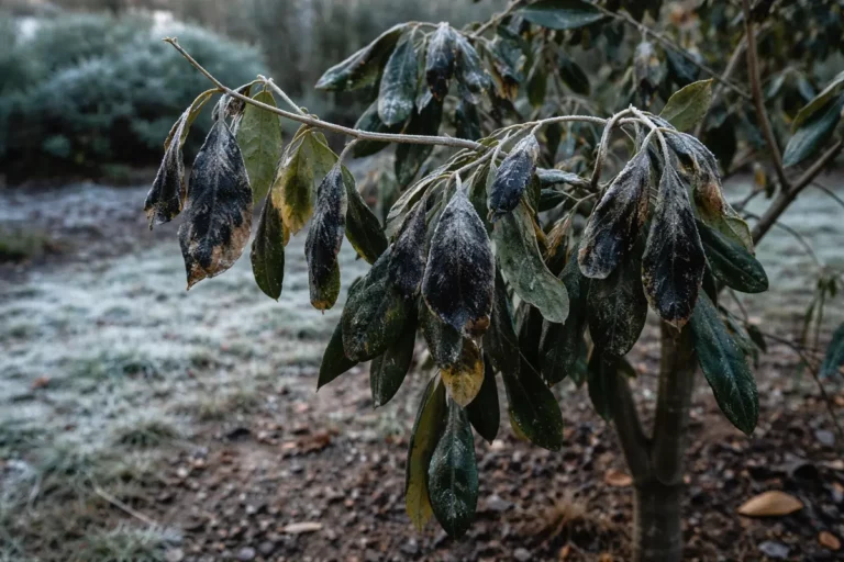 why are my olive tree leaves with cold-damaged leaves in the garden