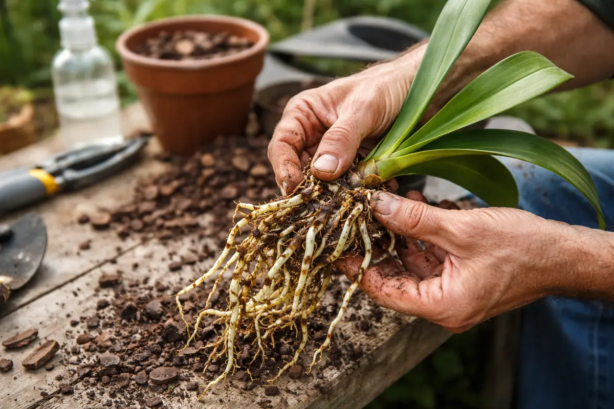 why are my orchids not inspect orchid roots for signs of distress