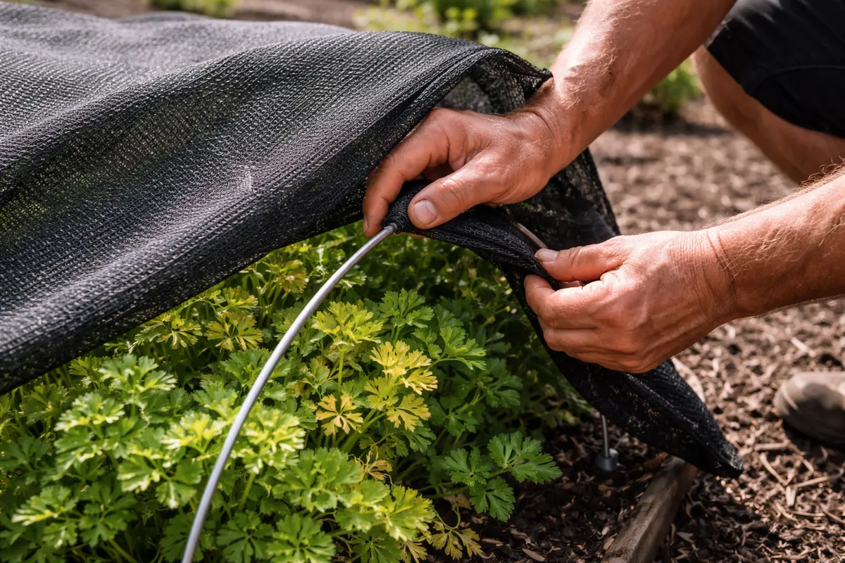 why are my parsley plants protect parsley from heat with shade cloth