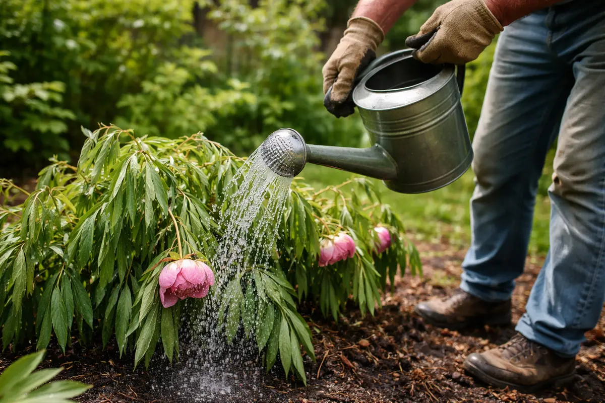 why are my peonies drooping water peonies to aid recovery after frost